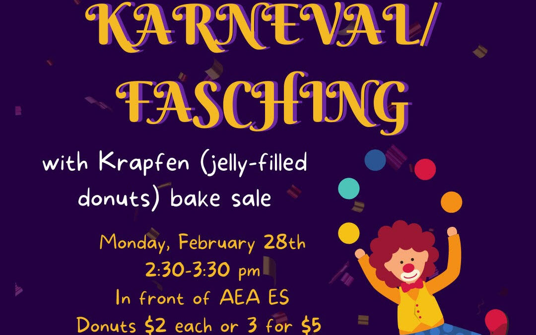 Celebrate Karneval/Fasching with Krapfen