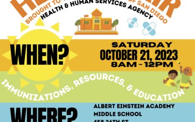 FREE Community Health Fair – Saturday, October 21 from 8:00 am to 12:00 pm